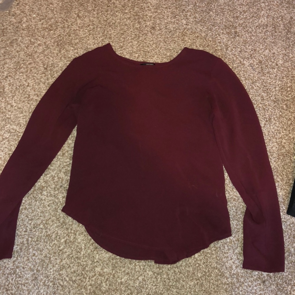 Burgundy long sleeve